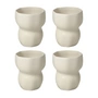 Broste Copenhagen - Tasses « Limfjord » 350 ml, beige (lot de 4)