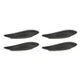 Broste Copenhagen - Assiettes « Limfjord », 16 x 32 cm, gris foncé (lot de 4)