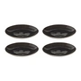 Broste Copenhagen - Assiettes à dessert « Nordic Coal », Ø 20 cm (lot de 4)