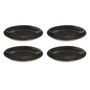 Broste Copenhagen - Assiettes plates « Nordic Coal », Ø 26 cm (lot de 4)