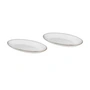 Broste Copenhagen - Nordic Sand Plat de service ovale S, 22 x 13,6 cm (lot de 2)