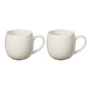 Broste Copenhagen - Tasses à anse « Nordic Vanilla », 45 cl (lot de 2)