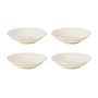Broste Copenhagen - Assiettes creuses « Nordic Vanilla », Ø 22,5 x H 5 cm (lot de 4)
