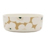 Marimekko - Oiva Unikko Bol 1 500 ml, blanc / beige / sable clair / vert foncé