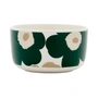 Marimekko - Oiva Unikko Bol de 500 ml, blanc / vert foncé / beige / sable clair