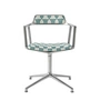 Vipp - 452 Swivel Chaise pivotante sur patins, aluminium poli / Lagrasse (édition Guesthouse)