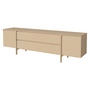 Bolia - Buffet Daia à tiroirs, 240 cm, chêne teinté blanc