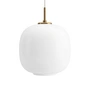 Louis Poulsen - VL45 Radiohus Lampe à suspendre, Ø 25 cm, laiton / blanc opale