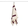 HAY - Serviette « Stripe », 70 x 140 cm, bordeaux