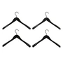 HAY - Cintres « Smooth » larges, noirs (lot de 4)