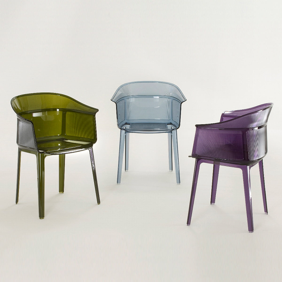 Chaise à accoudoirs Papyrus Kartell