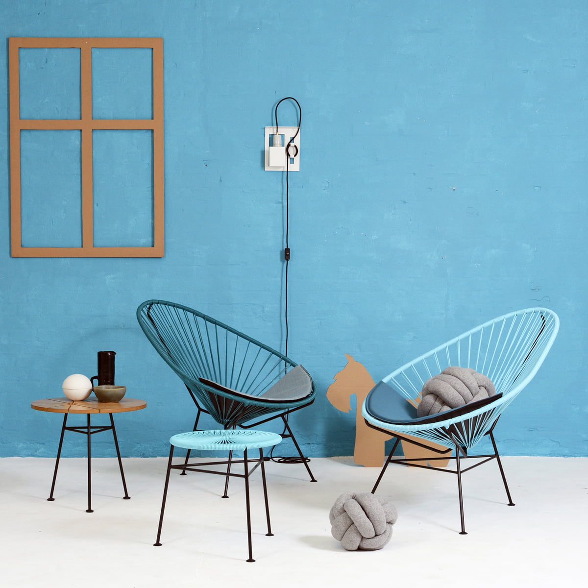 Coussin pour Mini chaise Acapulco Bleu Pétrole OK Design