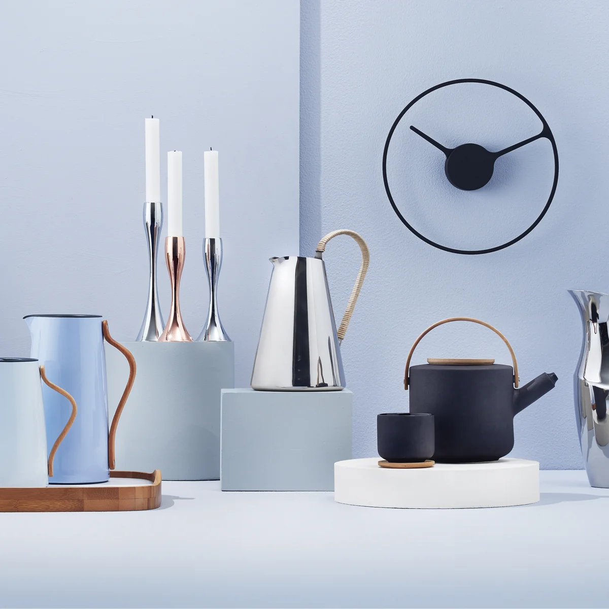 Emma, Theo , Reflection et Time de Stelton