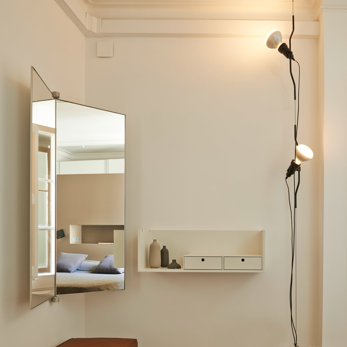 Lampadaire entonnoir design plafonnier projecteur salon salle à