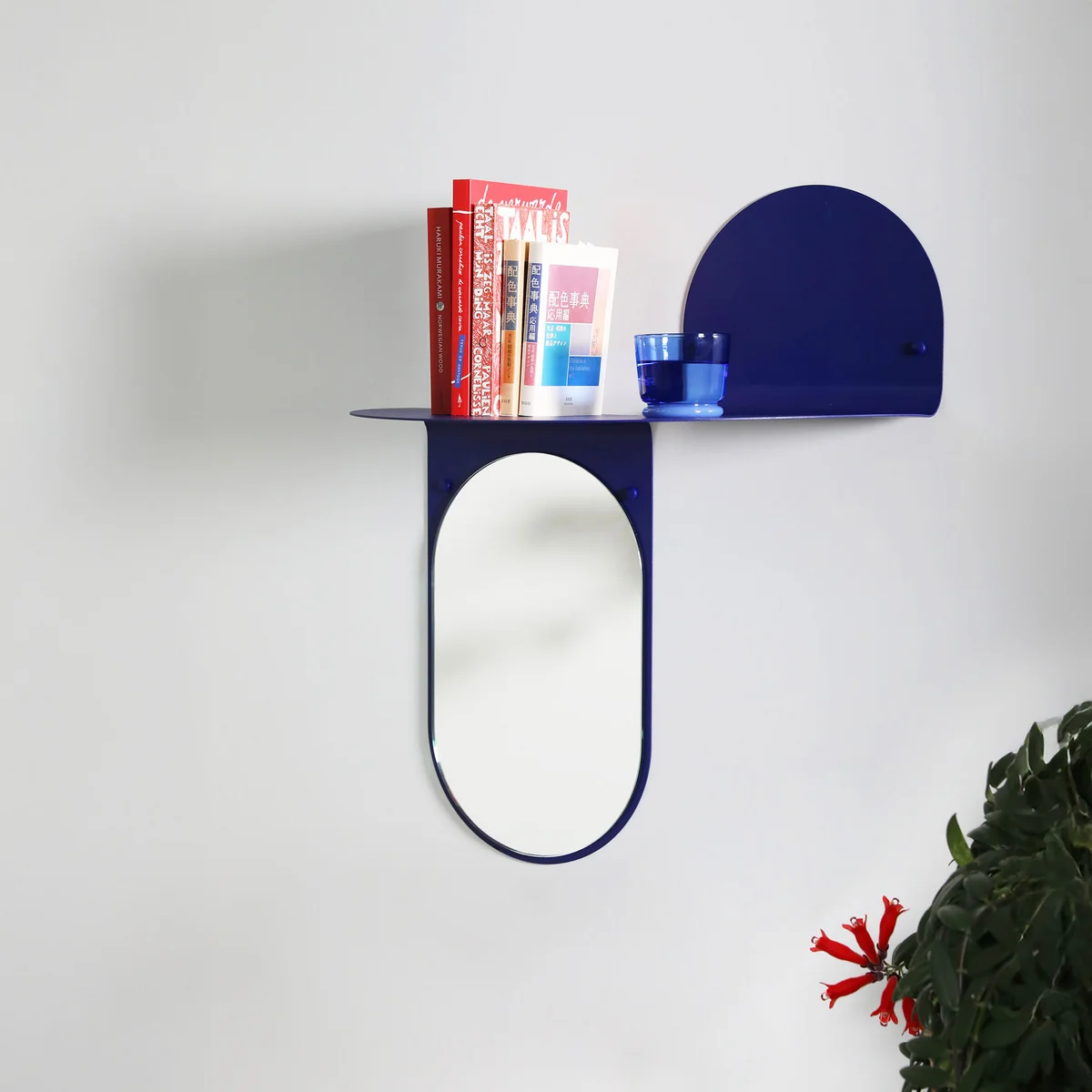 Flip miroir, 53 x 63 cm, bleu de & klevering