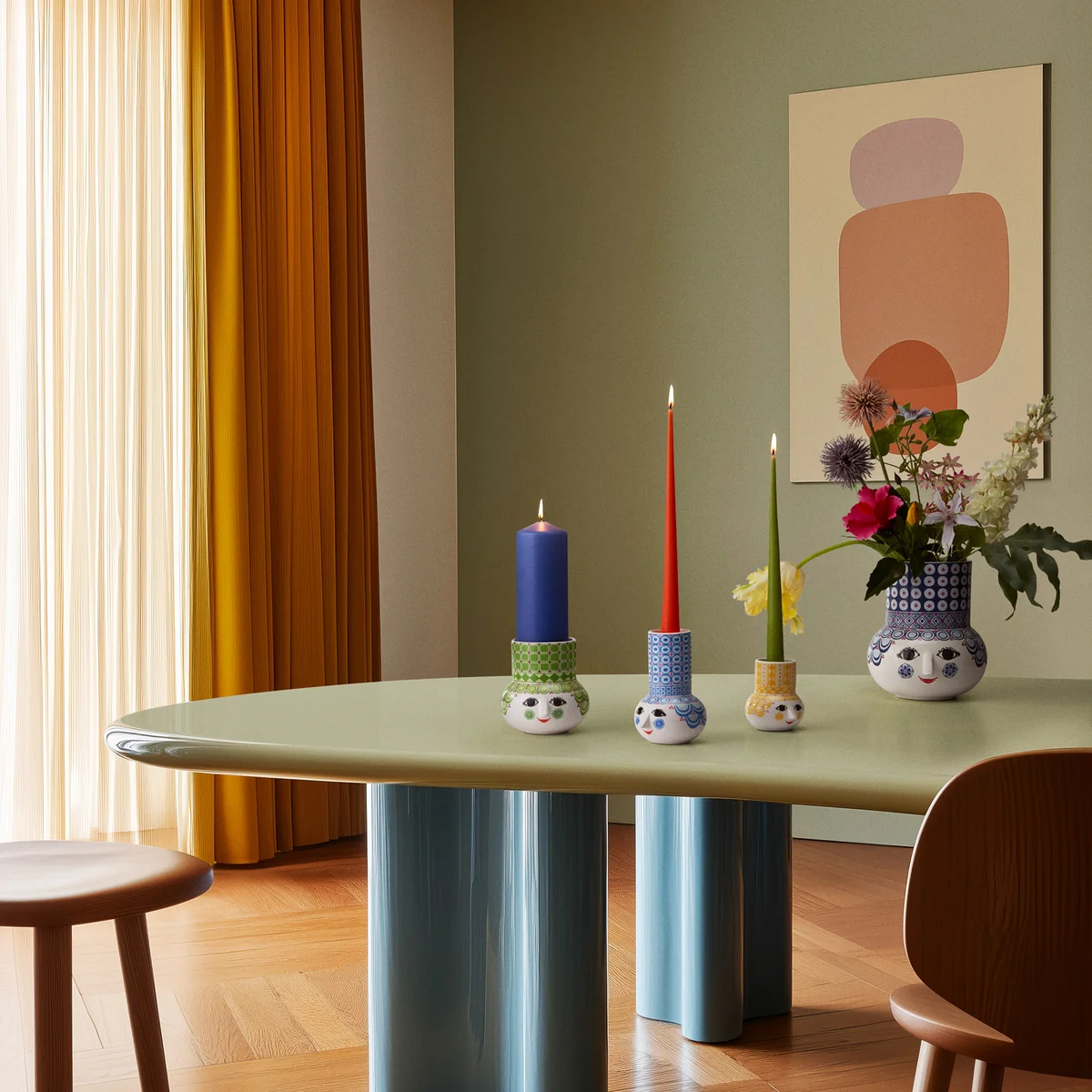 Bjørn Wiinblad - Olga Porte-bougies en bloc