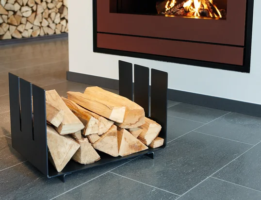 Accessoires de cheminée: Stockage de bois, Service à cheminée, dépôt de bois