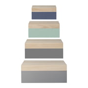 Bloomingville - Boîtes en bois (lot de 4)