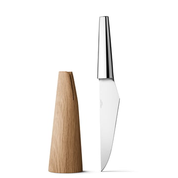 Georg Jensen - Couteau Chef Barbry - à côté du bloc à couteaux