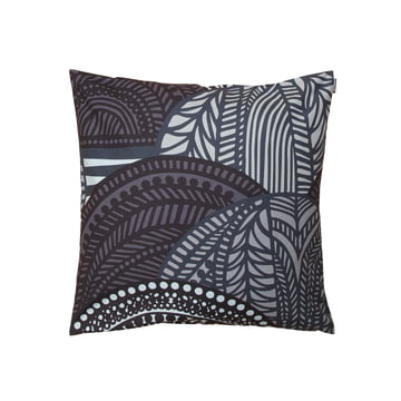 Housse de coussin Vuorilaakso 50 x 50 cm de Marimekko en gris/gris foncé