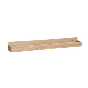 Cimaise grande longueur 120 cm, chêne, naturel de Hübsch Interior