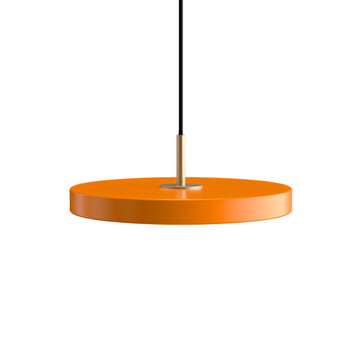Le Asteria Mini lampe LED suspendue de Umage , laiton / nuance orange