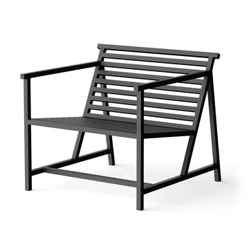 Outdoor Lounge Armchair, noir (RAL 9011) de NINE