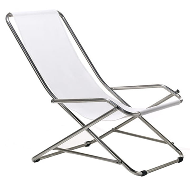 Alu Fauteuil Swing Dondolina en blanc de Fiam