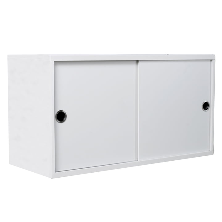 Module d'armoire avec portes coulissantes 78 x 30 cm de String en blanc