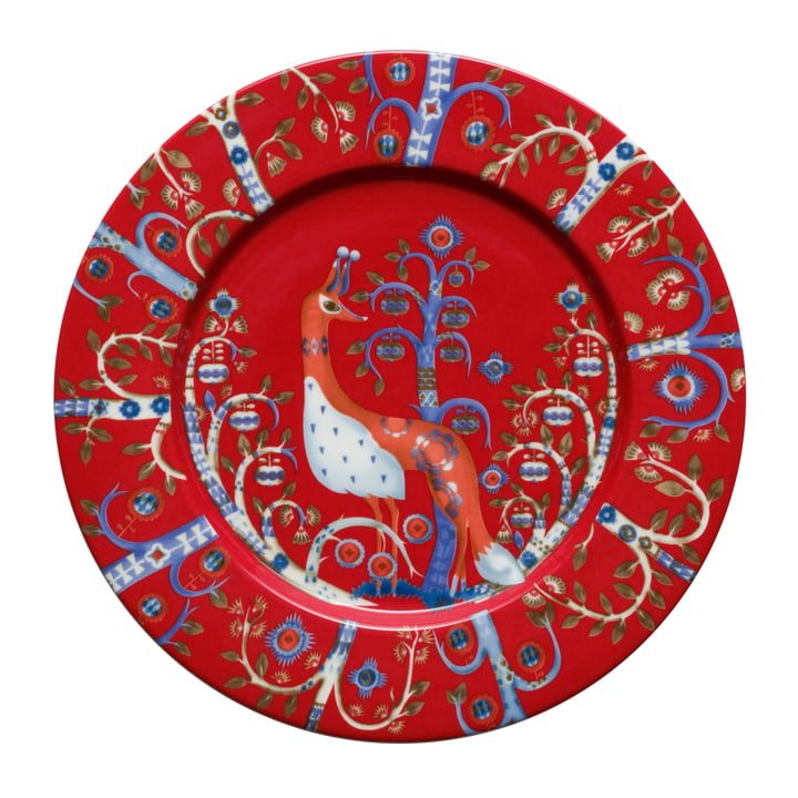 Taika rouge - Assiette plate (ø 22cm)