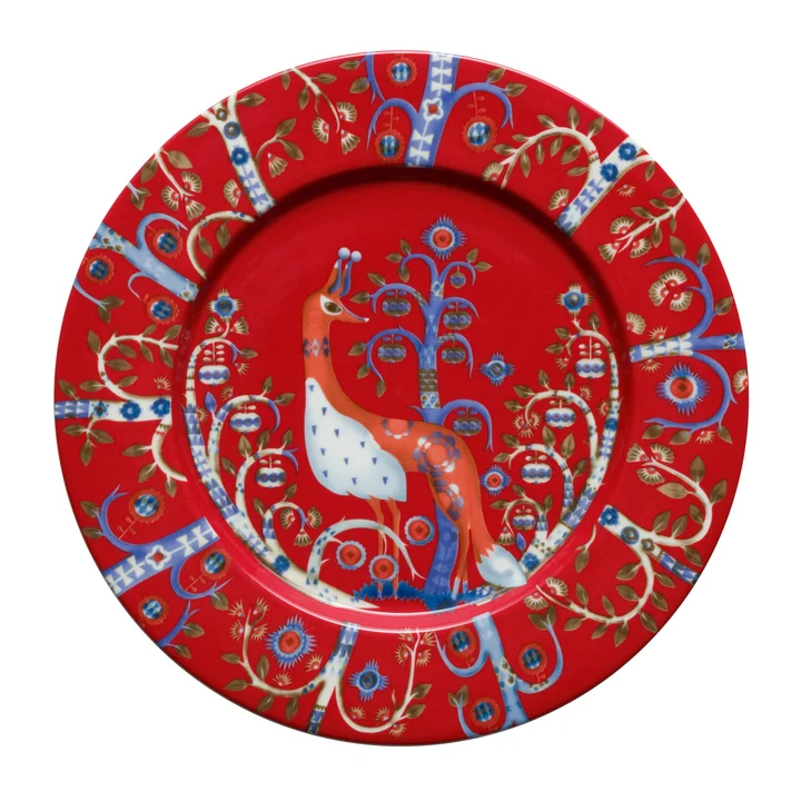 Taika Assiette plate Ø 22 cm de Iittala en rouge