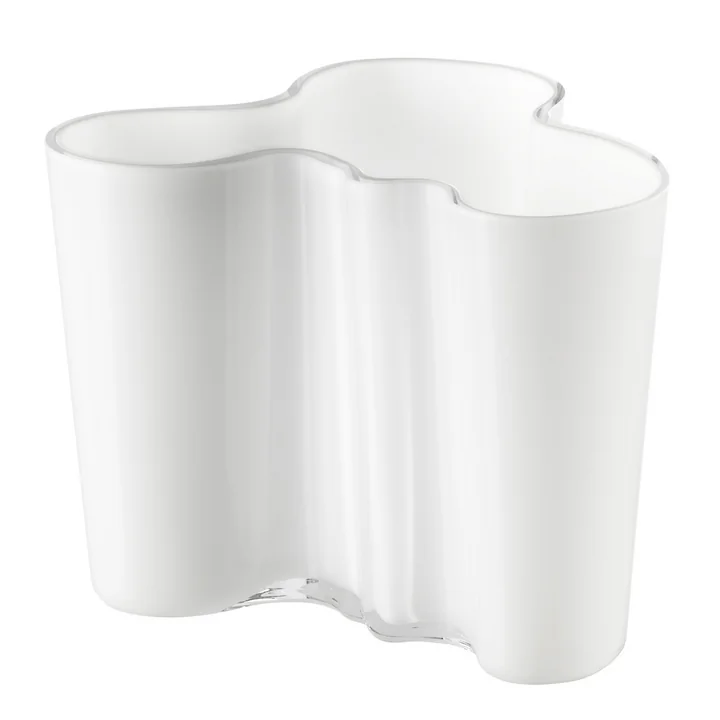 Aalto Vase Savoy, blanc opale 120 mm