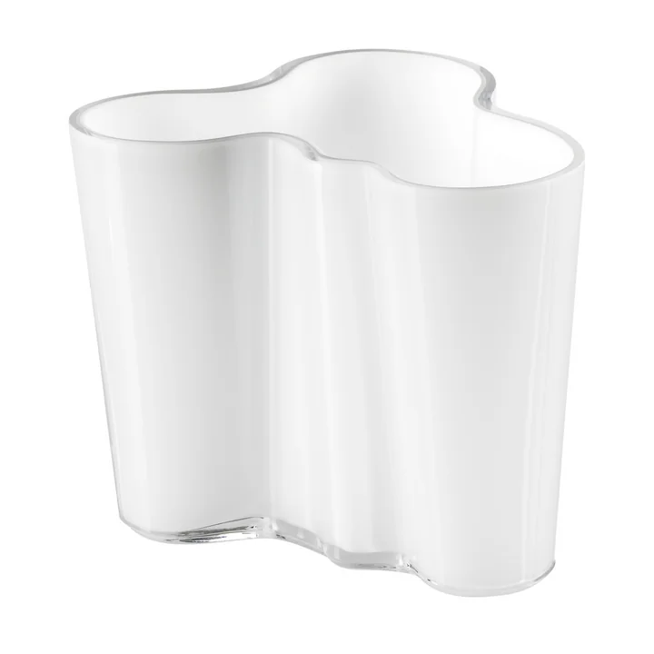 Aalto vase Savoy, blanc opale, 95 mm