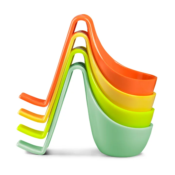 Eiko - turquoise, orange, jaune, vert menthe