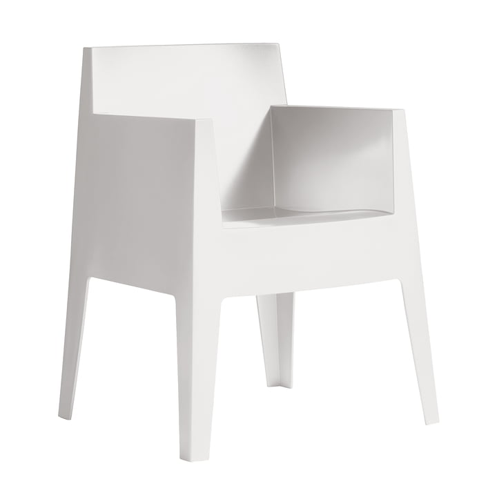 Toy Chaise avec accoudoirs de Driade en blanc (B1)