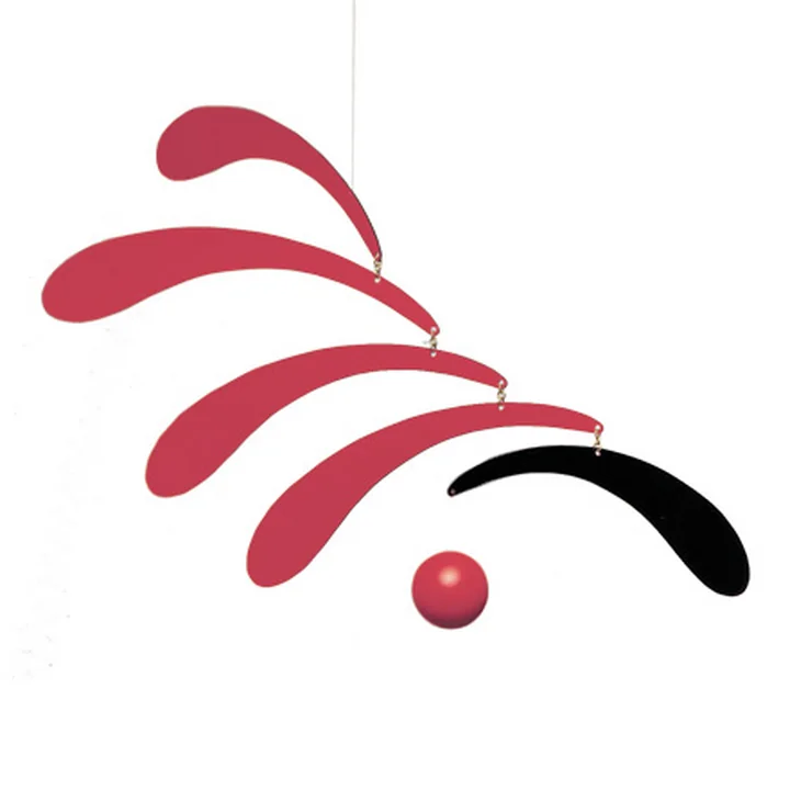 Flowing Rhythm Mobile, rouge de Flensted Mobiles