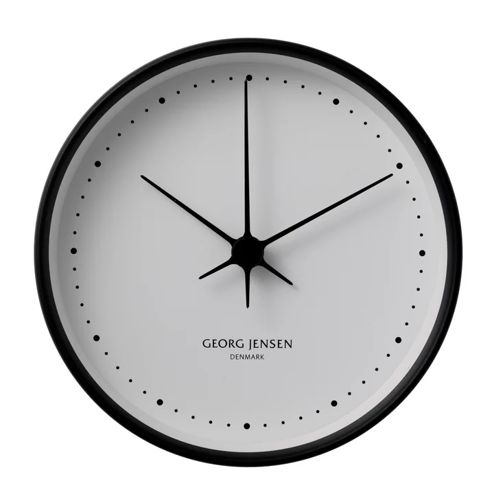 Henning Koppel horloge murale ø22cm - noir / blanc
