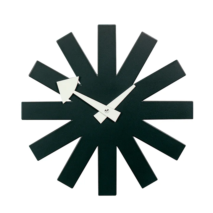 Horloge Asterisk Clock de Vitra en noir