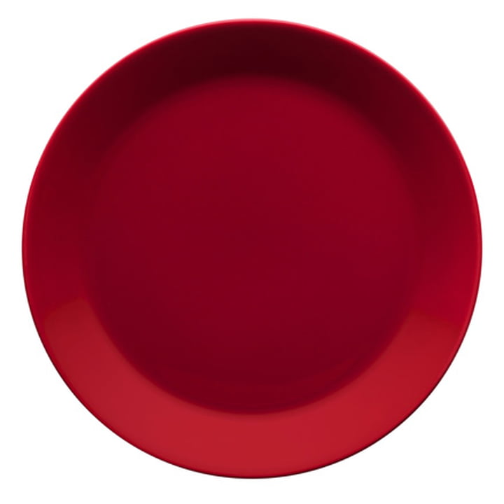 Teema Assiette plate Ø 21cm, rouge de Iittala