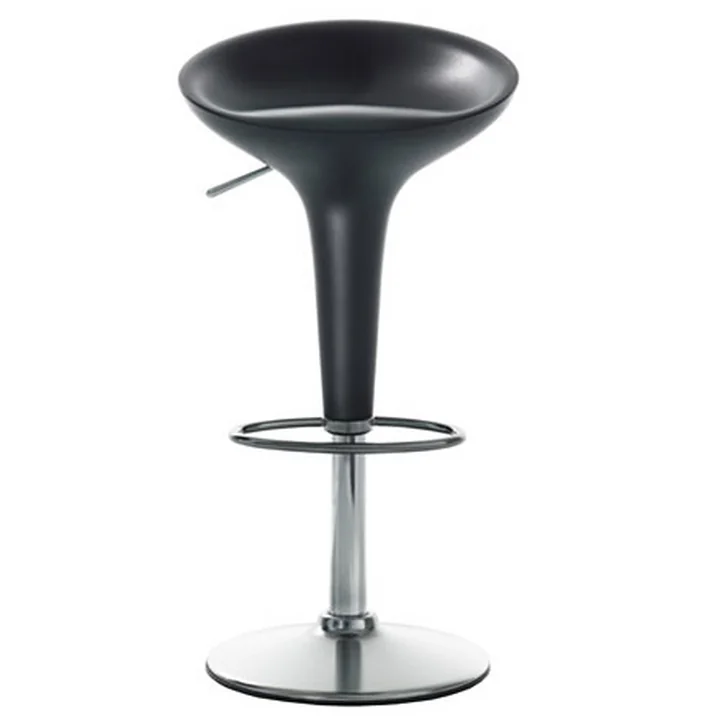 Tabouret de bar Bombo - réglable en hauteur, gris anthracite