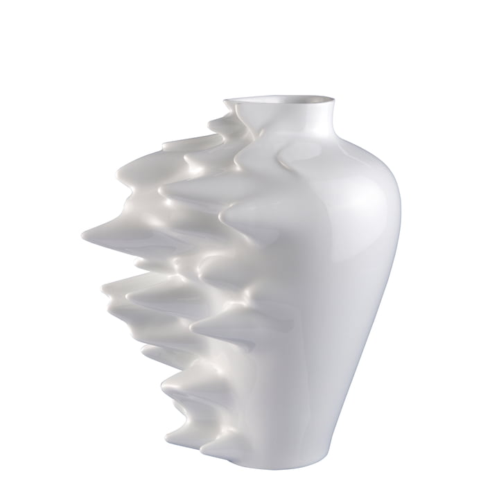 Vase Fast de Rosenthal, blanc, 30 cm