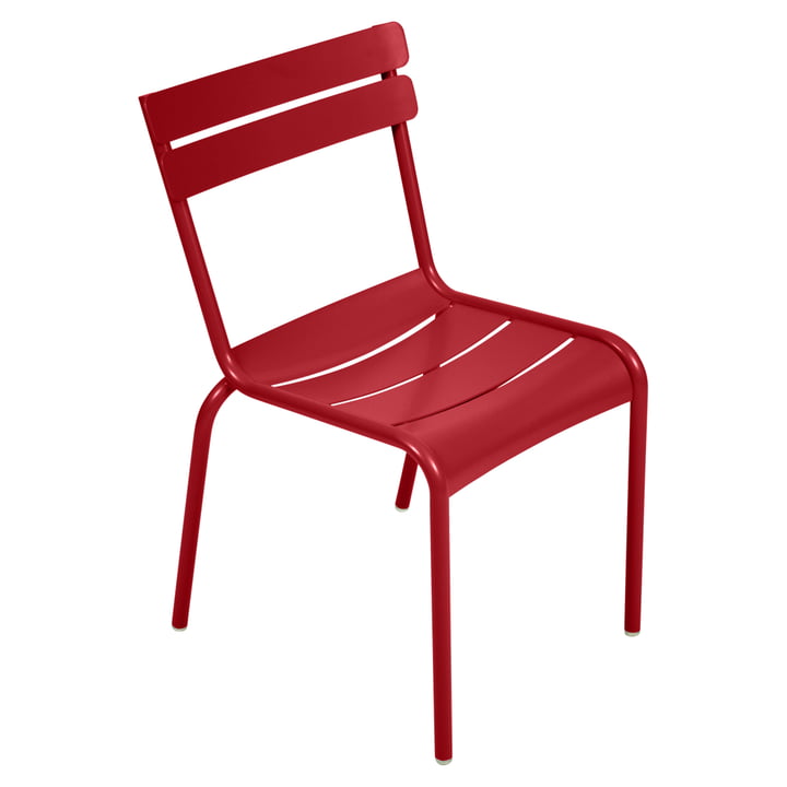 Luxembourg Chaise de Fermob en rouge coquelicot
