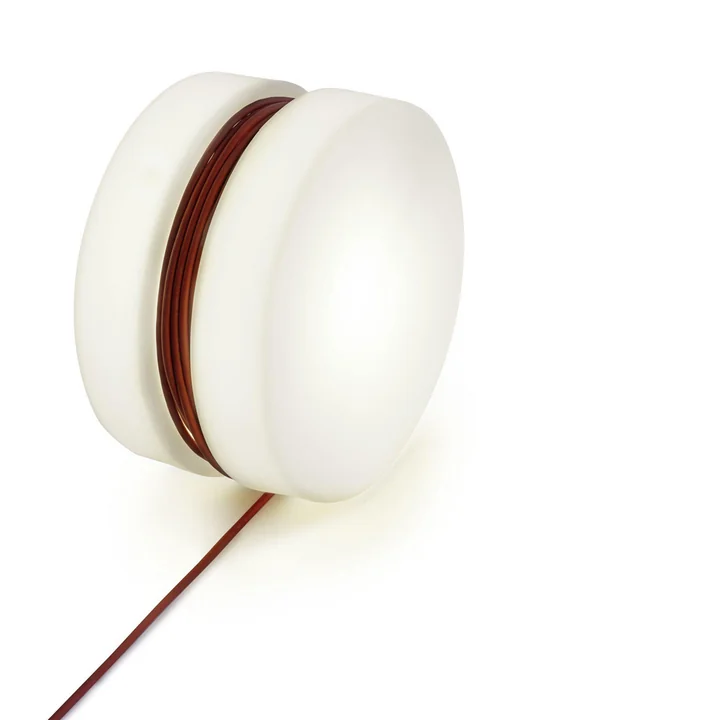 Yoyo lampadaire Ø 47,5 cm de Authentics en blanc / rouge