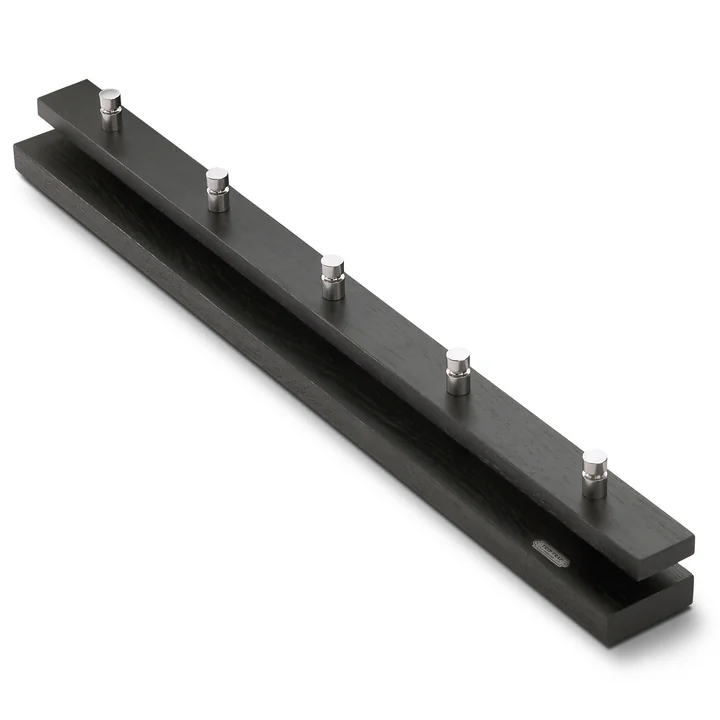 Le Skagerak Cutter Portemanteau en chêne laqué noir, petit modèle