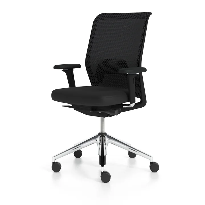 ID Mesh , nero / aluminium poli de Vitra