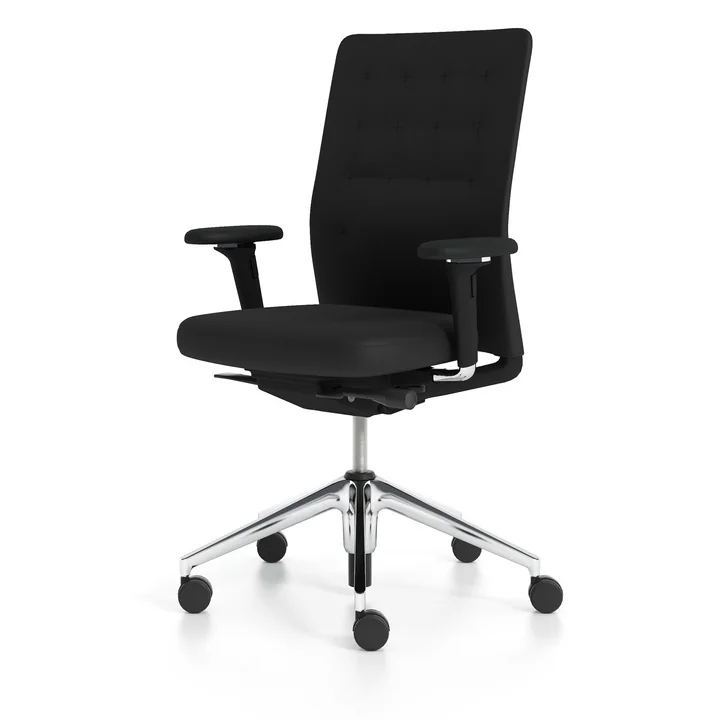 Vitra - ID trim, nero / aluminium poli