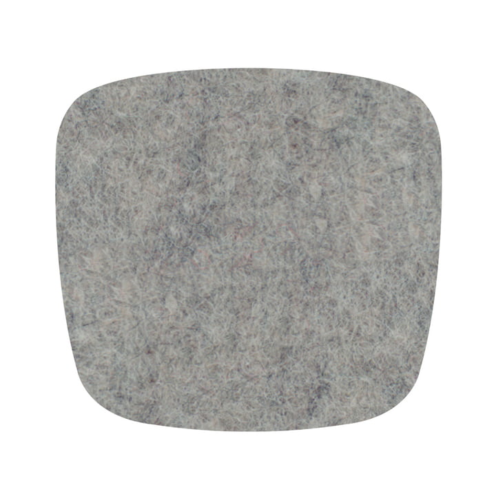 Hey Sign - Coussin de siège en feutre Eames Plastic Armchair, gris clair chiné 5 mm