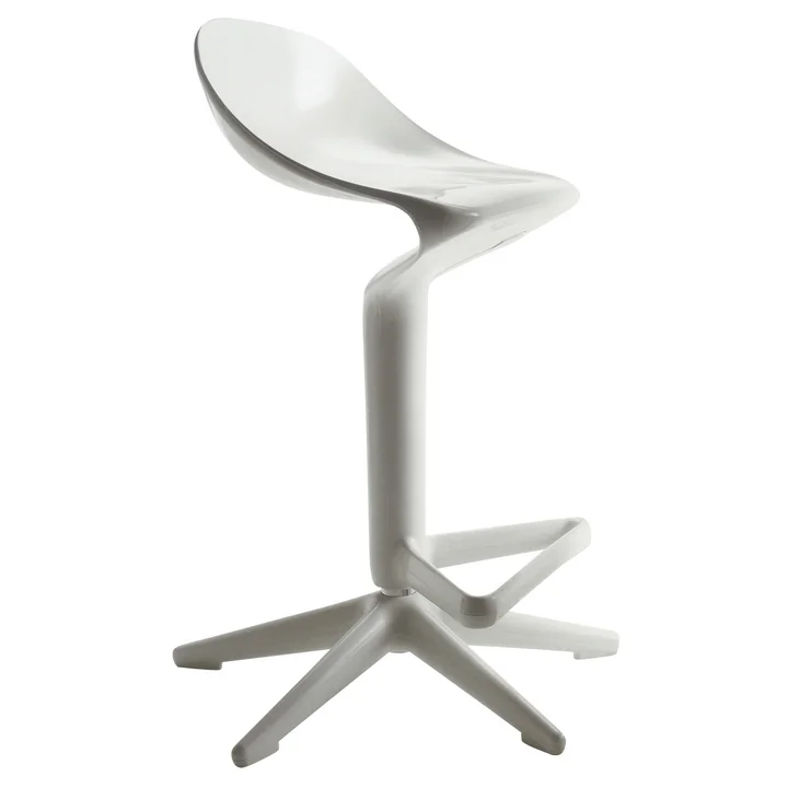 Spoon Tabouret de bar blanc de Kartell