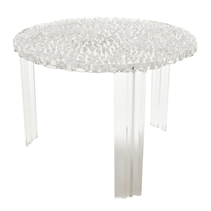 T-Table, H 36 cm, transparent de Kartell
