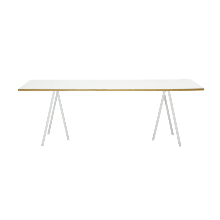 Hay Loop Stand Table, 160, blanc